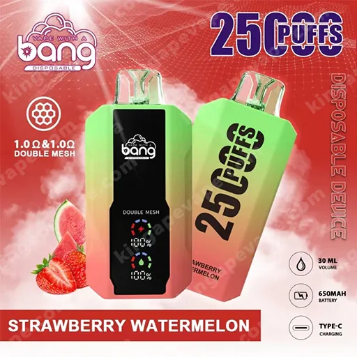 Bang 25000 Puffs LCD-Bildschirm Einweg-Vape – Kingapevape