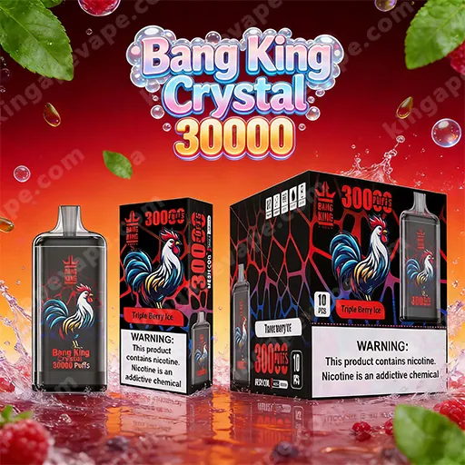 Bang King Crystal 30000 Puffs 30k Disposable Vape - Kingapevape