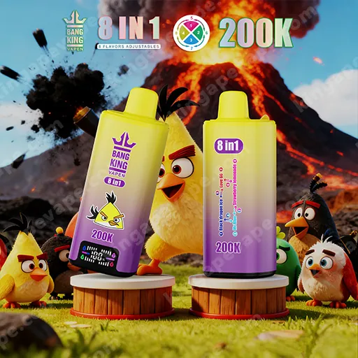 Bang King 200K Vape - 8 In 1 フレーバー 200,000 パフ - Kingapevape